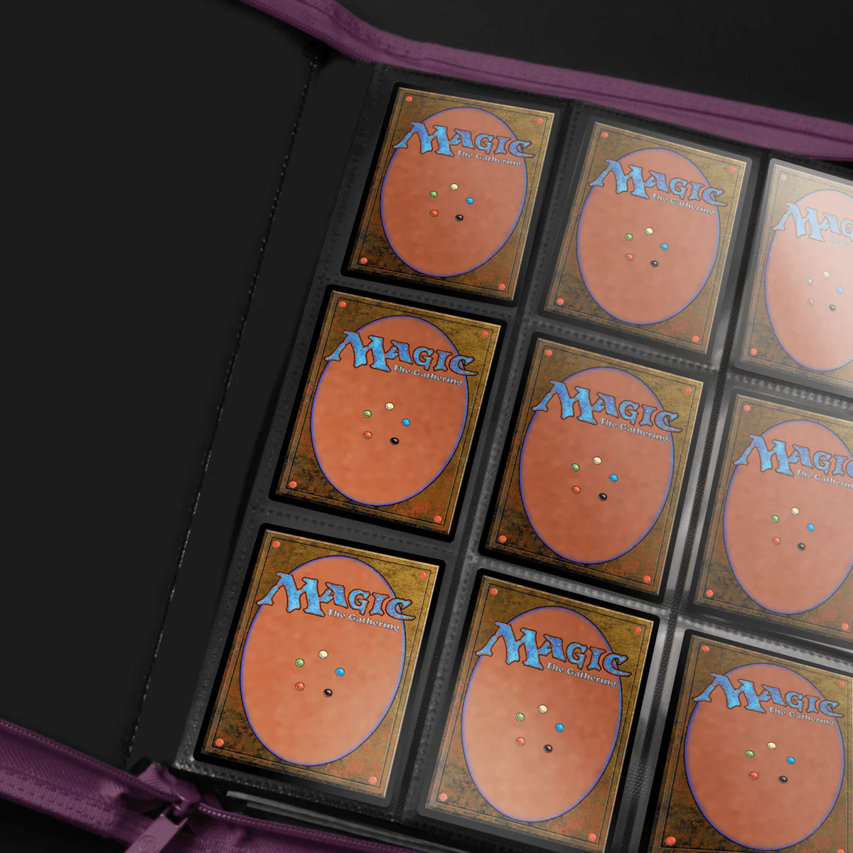 Vivid 9-Pocket Zippered PRO-BINDER® - Midnight Plum - Image 3