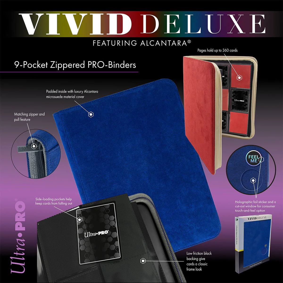 Vivid Deluxe 9-Pocket Zippered PRO-BINDER® - Image 3